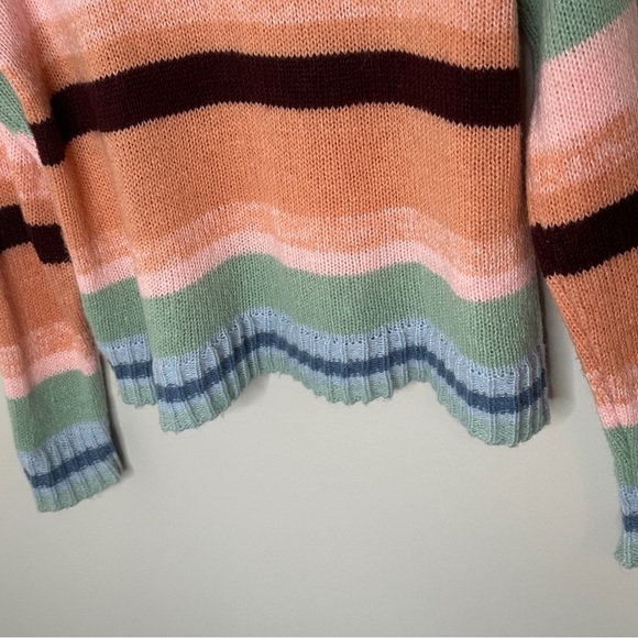 Sundance Wool Blend Size Small Colorful Striped Sweater for Women Rainbow‎ Fairy - Picture 7 of 8